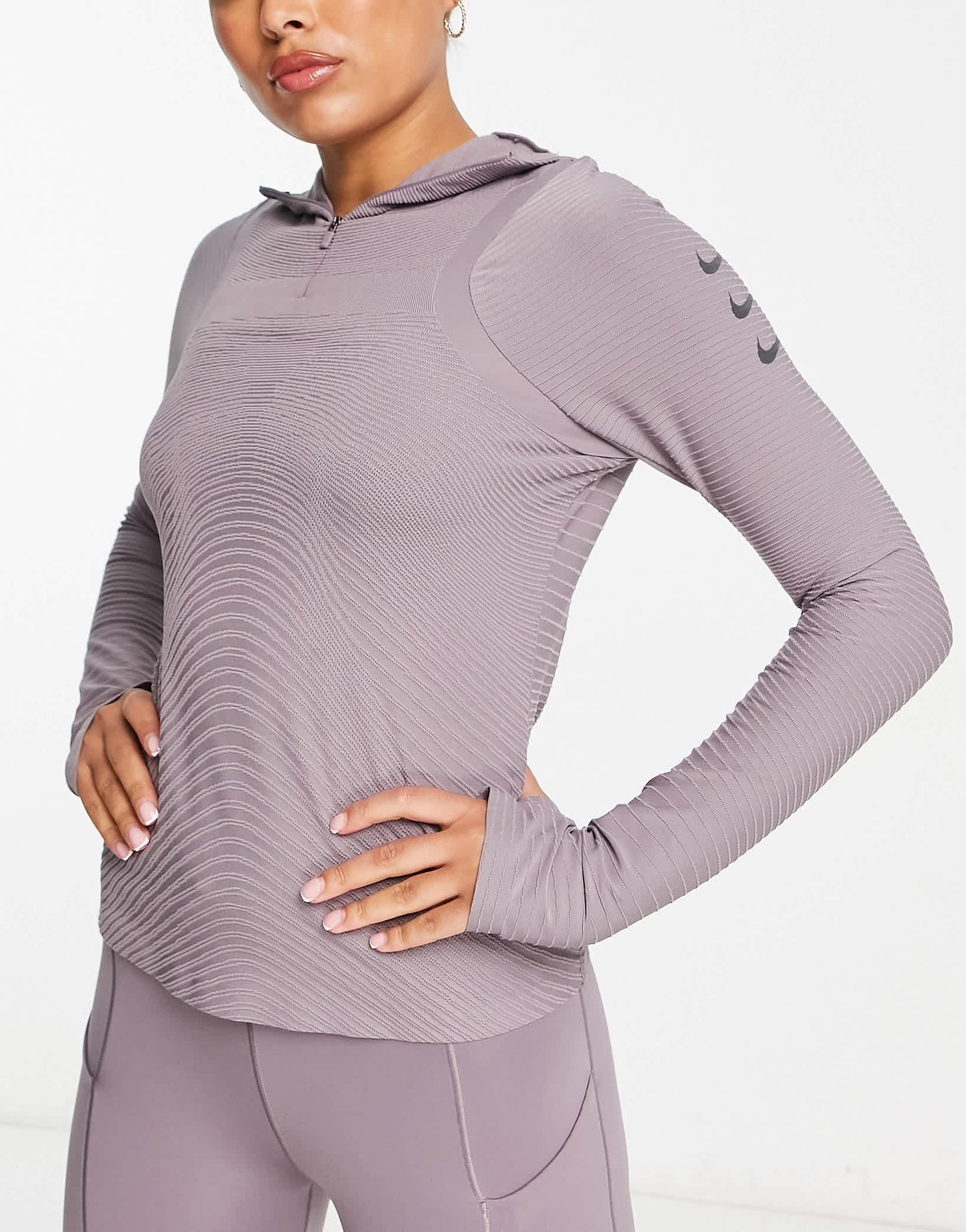 Nike Running Run Division Therma-FIT ADV midlayer top in purple