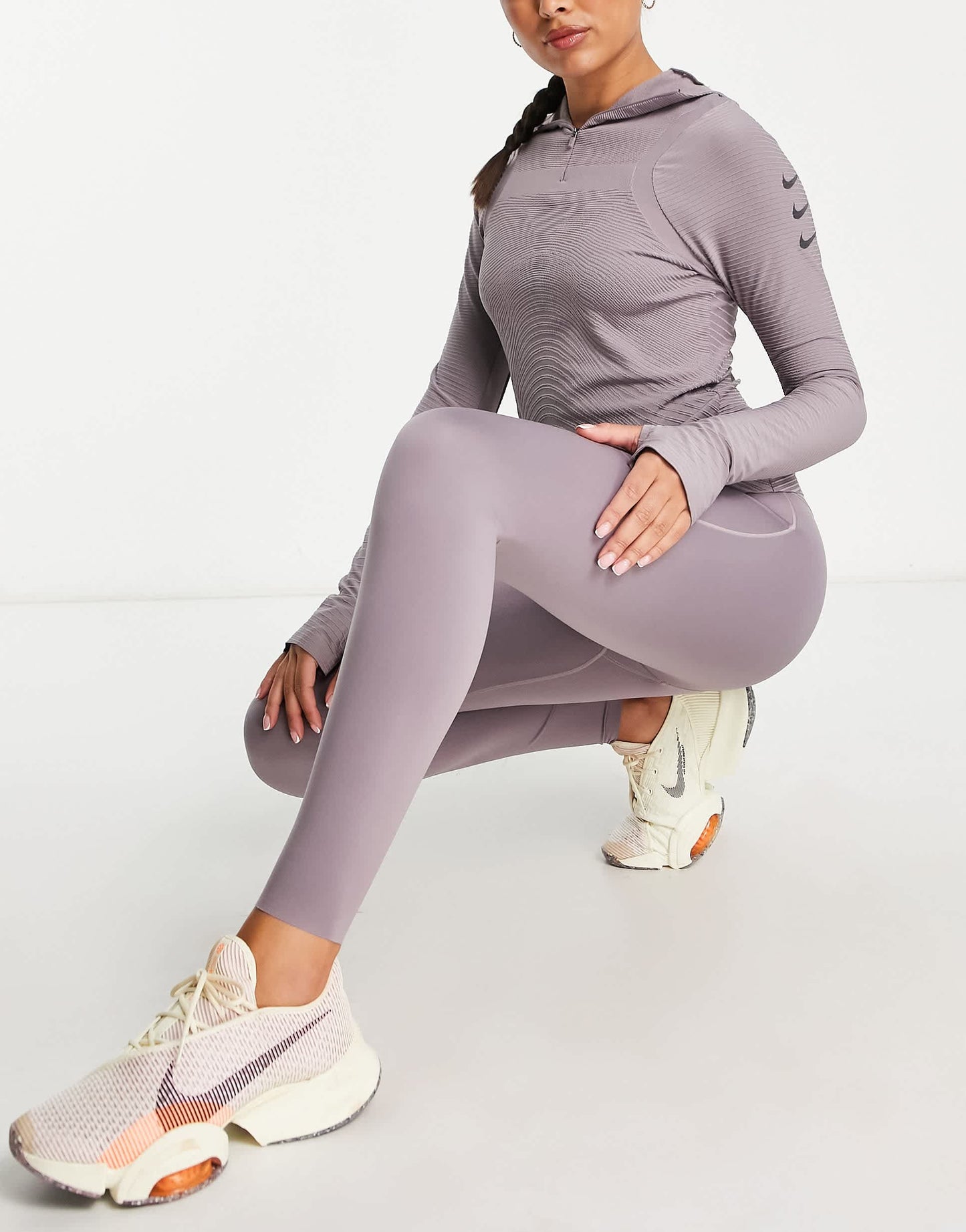 Nike Running Run Division Therma-FIT ADV midlayer top in purple