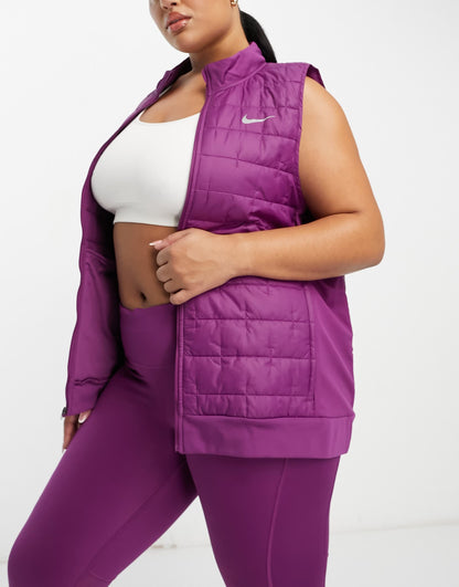 Nike Running Plus Therma-FIT synthetic fill gilet in purple