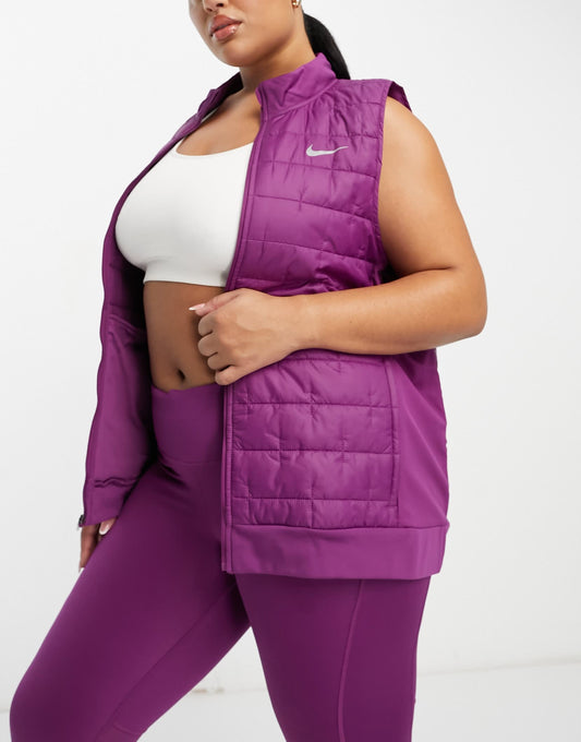 Nike Running Plus Therma-FIT synthetic fill gilet in purple