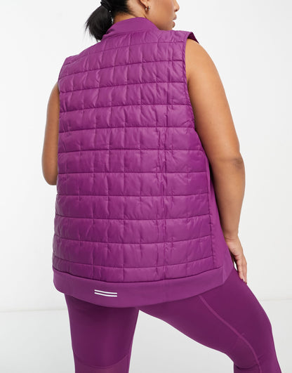 Nike Running Plus Therma-FIT synthetic fill gilet in purple