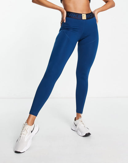 Nike Pro Training GRX Dri-FIT midrise leggings in teal blue