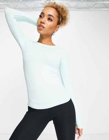 Nike Training Aura Dri-FIT ADV slim long sleeve top in mint green