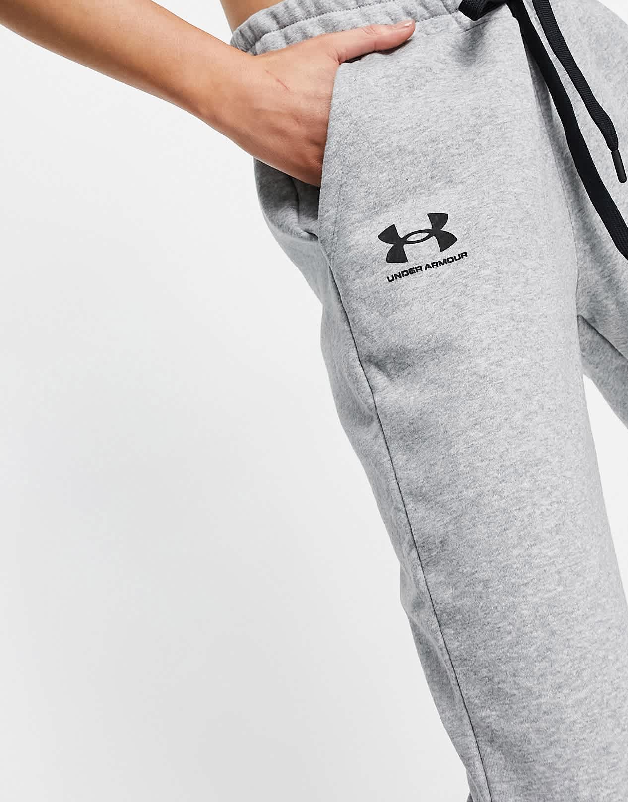 Under Armour Rival fleece joggers in gray