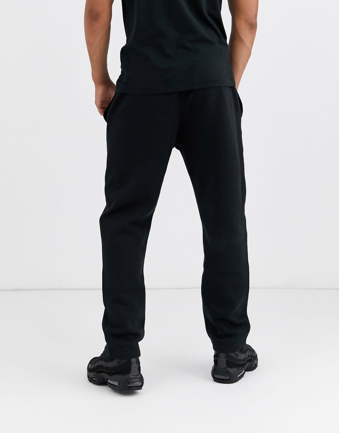Nike Club straight fit joggers in black