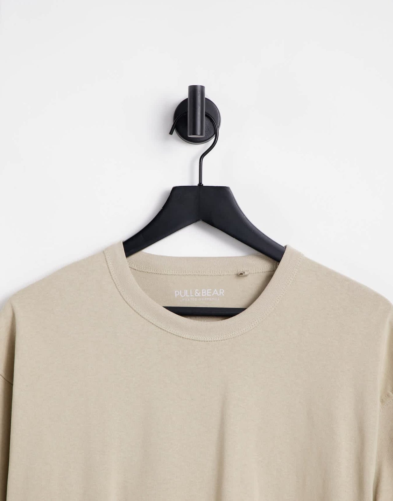 Pull&Bear oversized t-shirt in beige