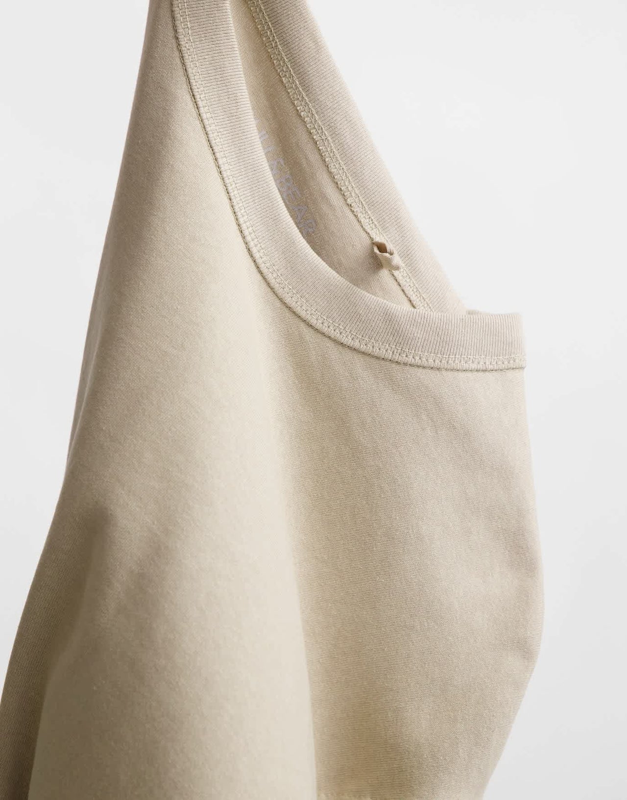 Pull&Bear oversized t-shirt in beige
