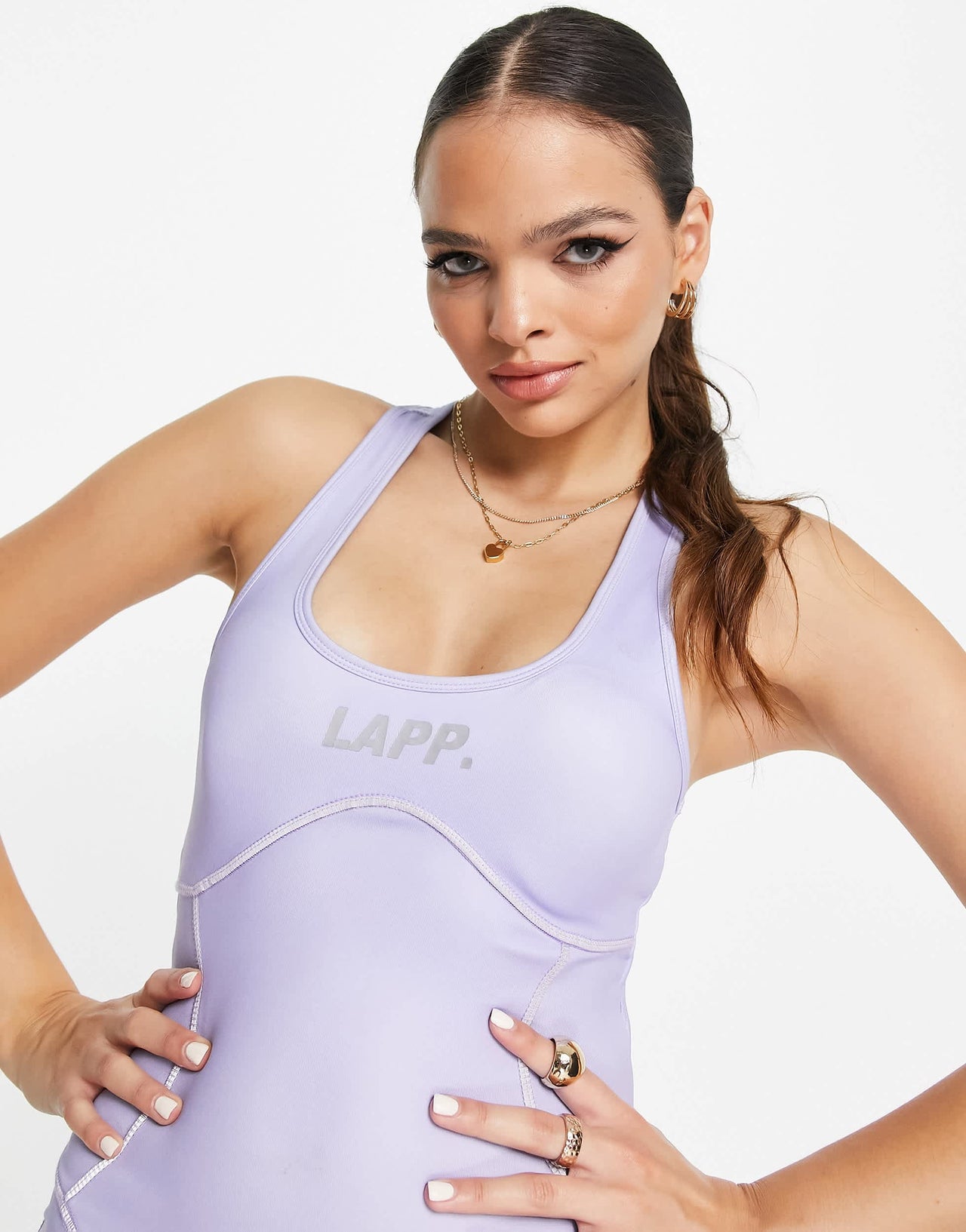 LAPP body contour jumpsuit in light blue