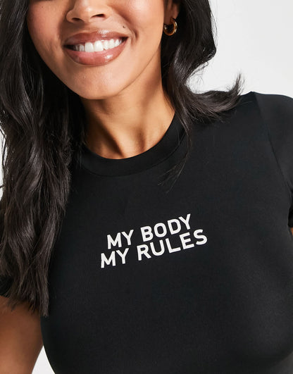 LAPP logo cropped tee in black