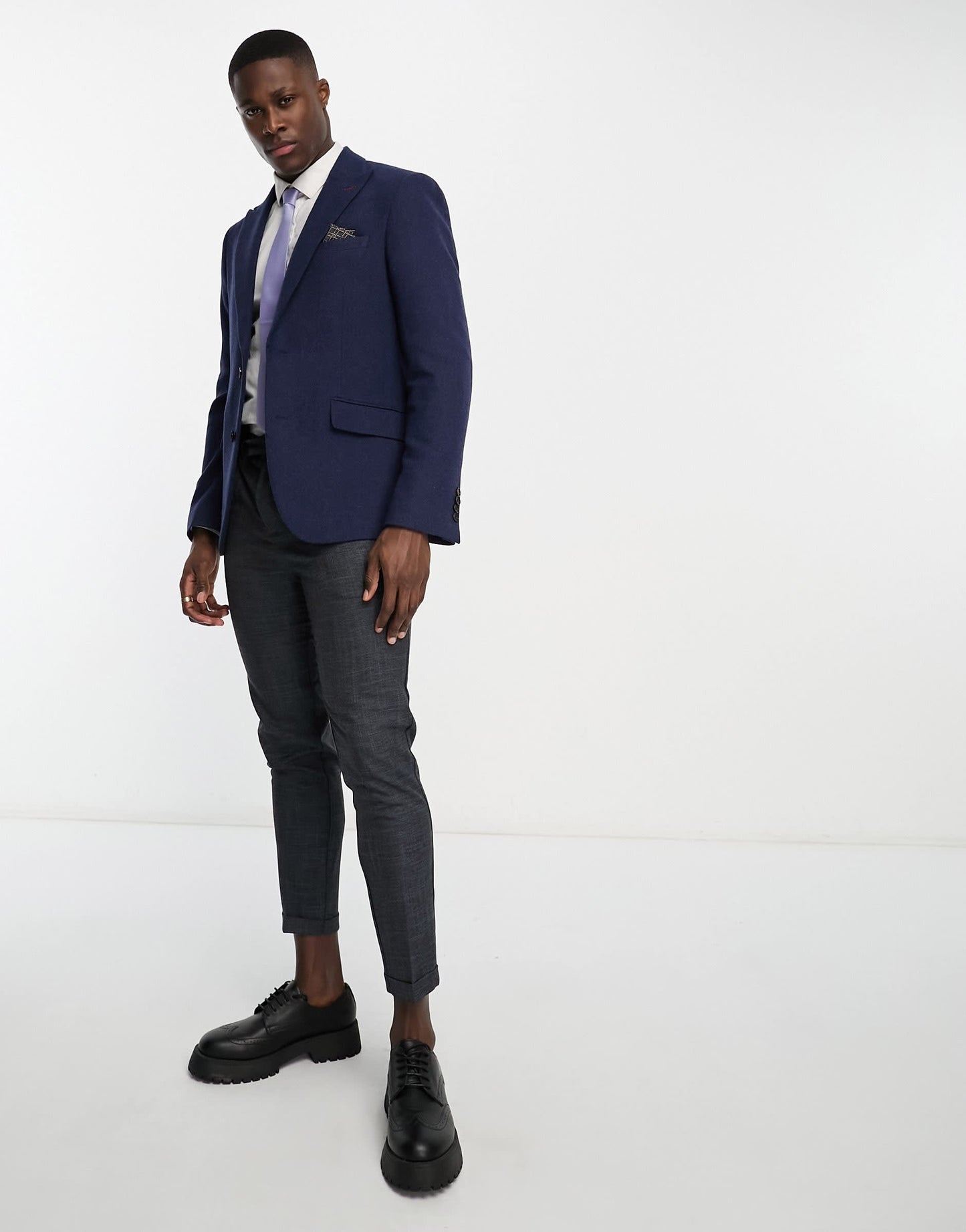 Harry Brown Wedding wool mix slim fit suit jacket in navy