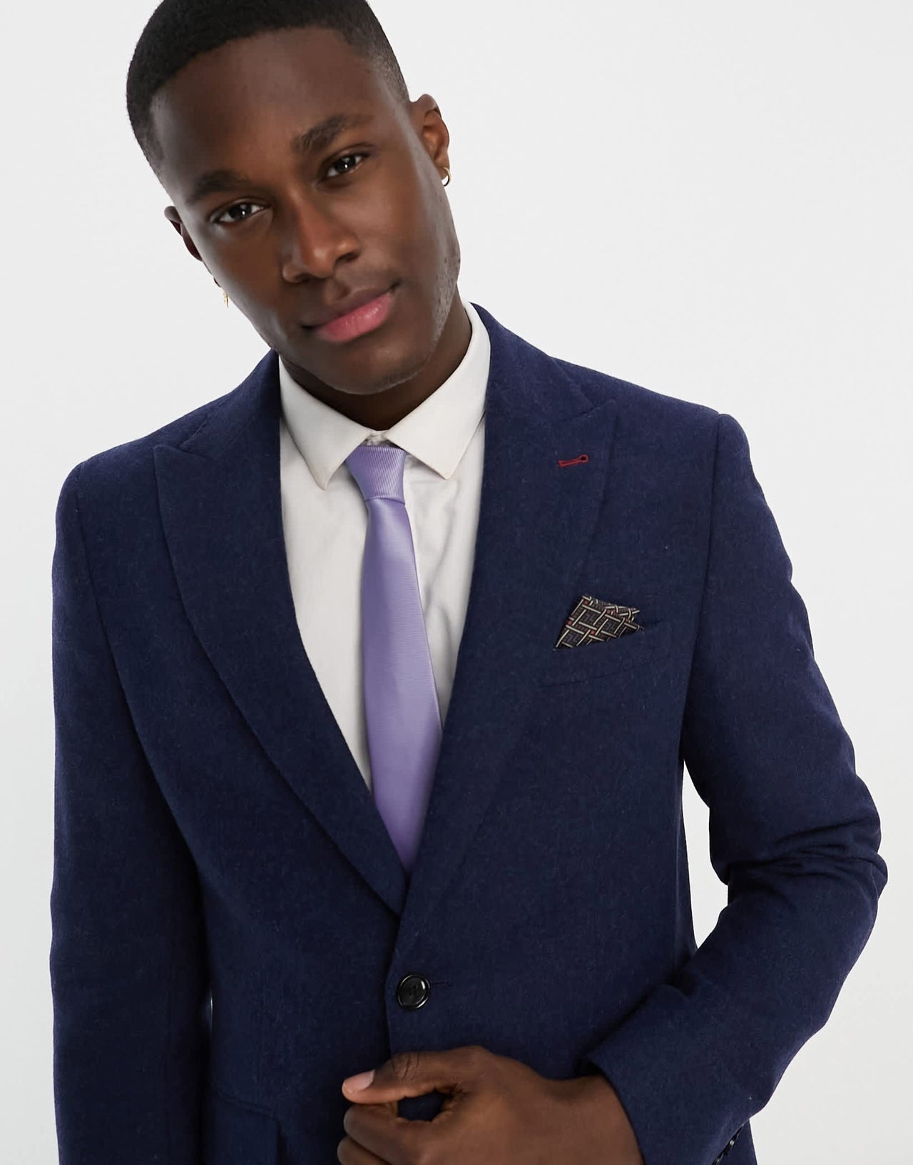 Harry Brown Wedding wool mix slim fit suit jacket in navy