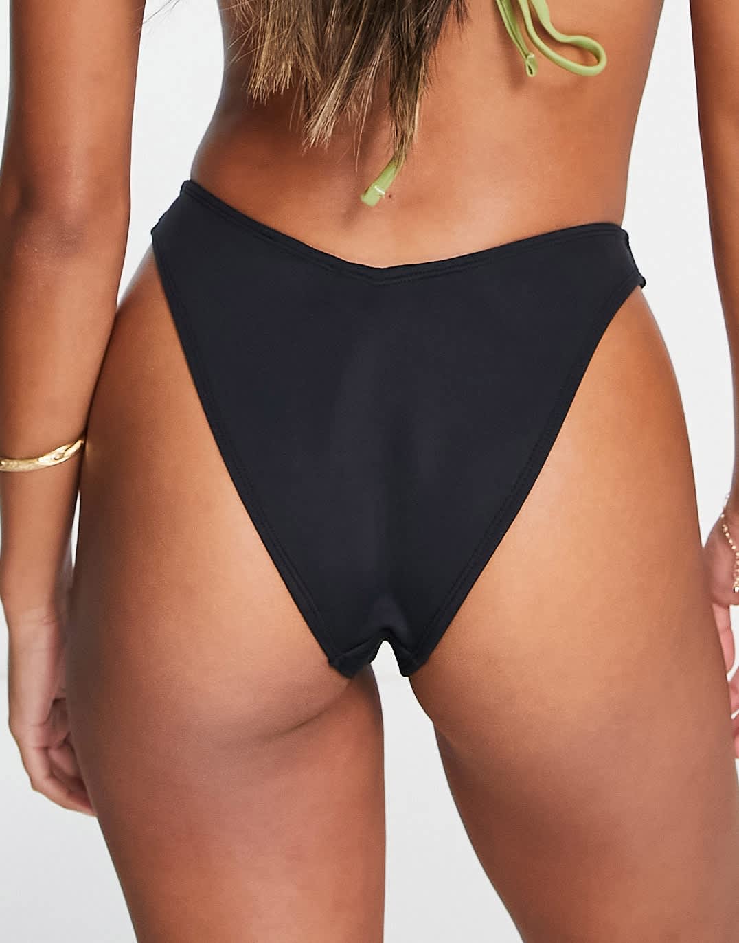 River Island bikini bottom in black