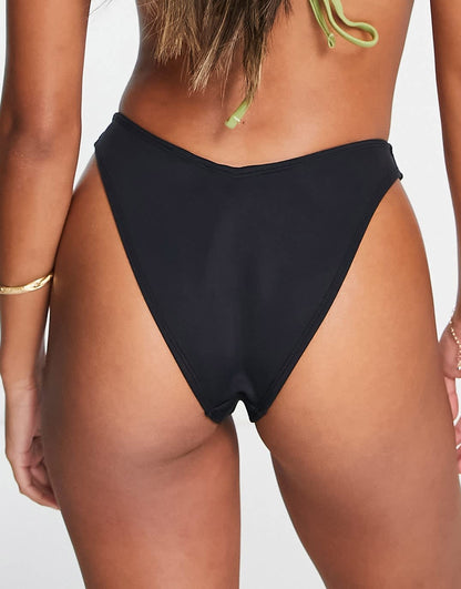 River Island bikini bottom in black