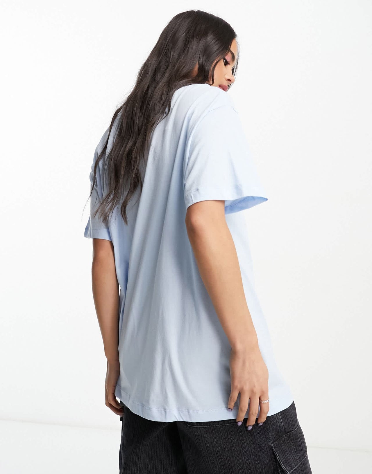 Nike Midi Swoosh t-shirt in celestine blue