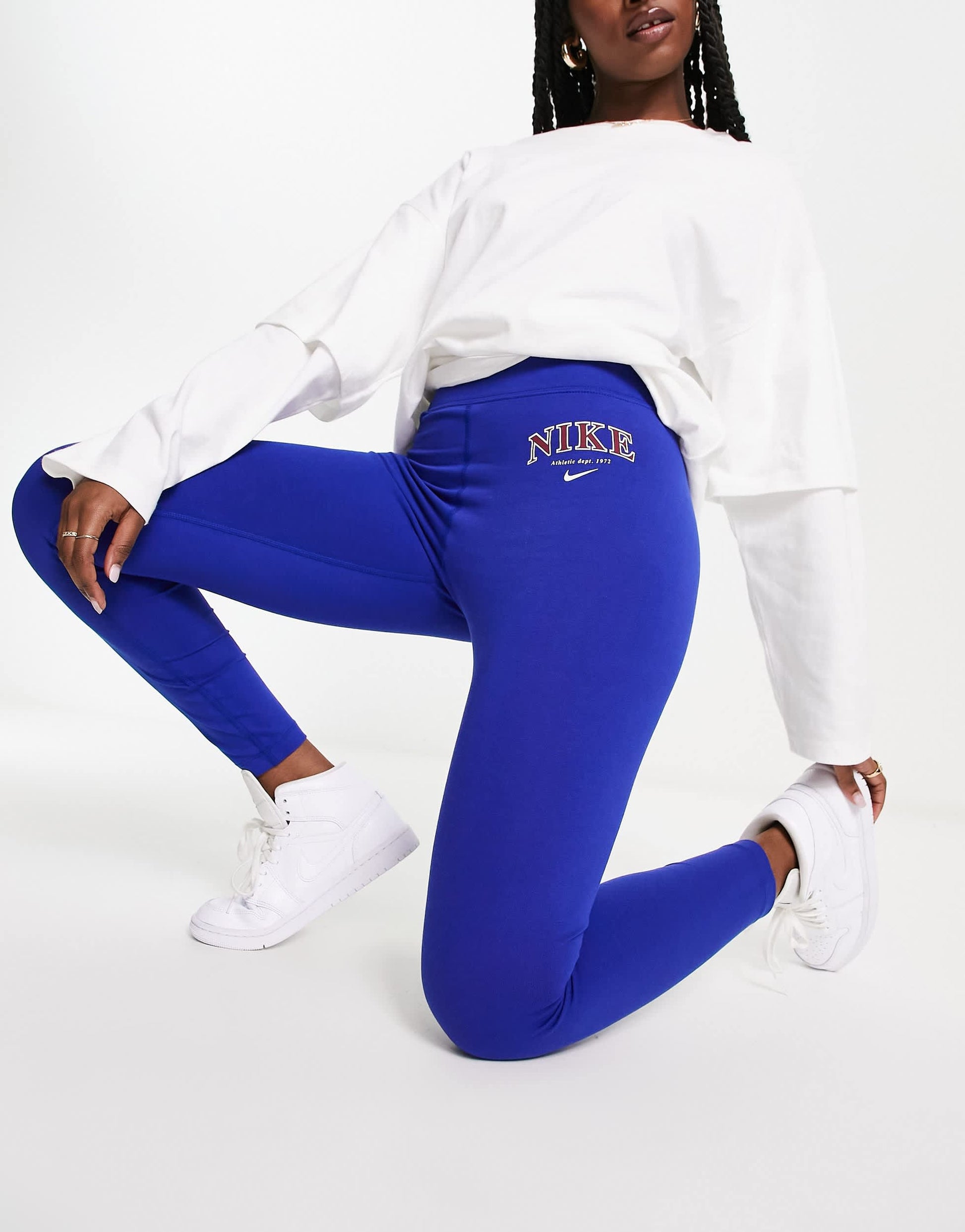Nike Varsity leggings in royal blue – ASOS Sample Sale