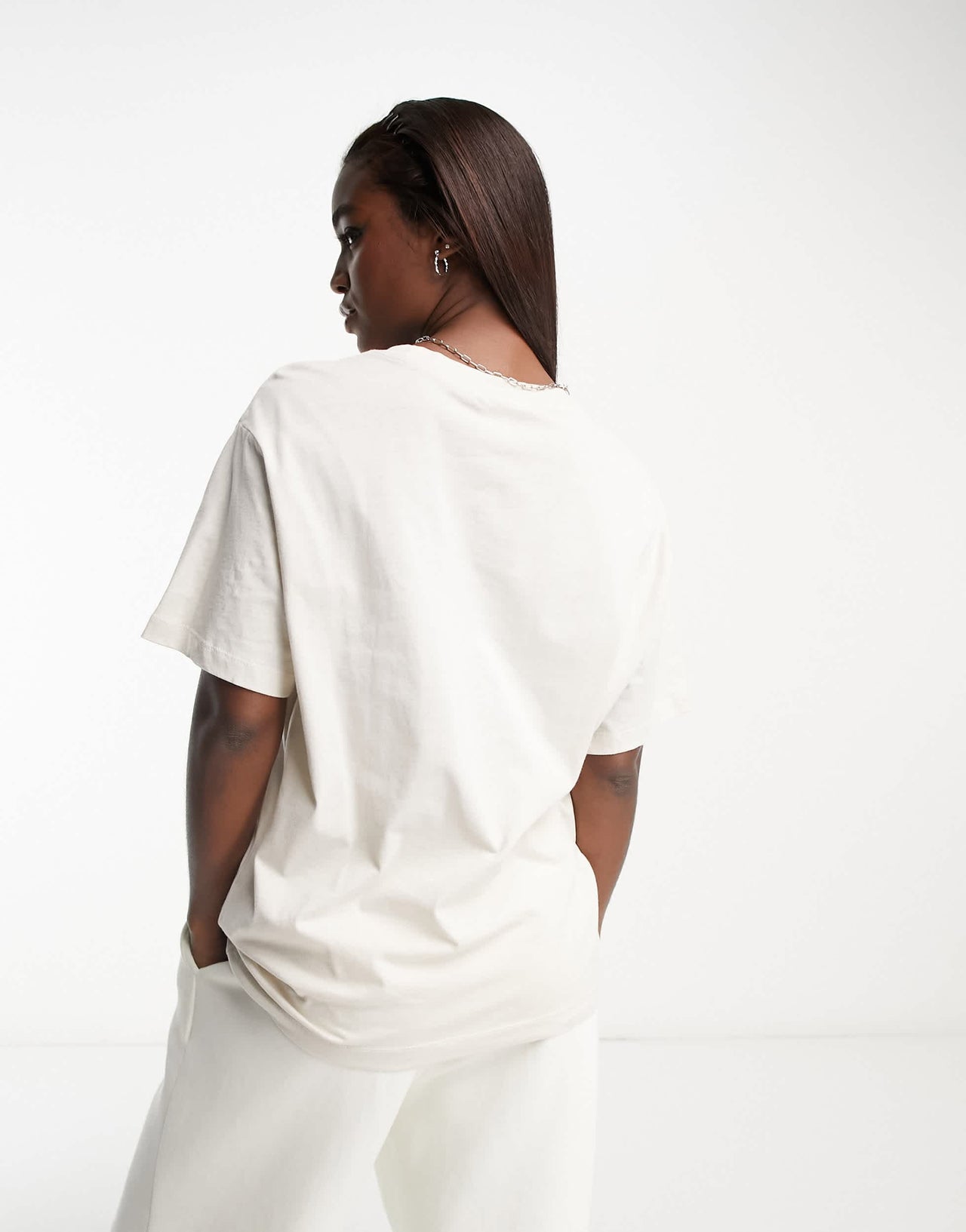 Nike Midi Swoosh t-shirt in light orewood brown