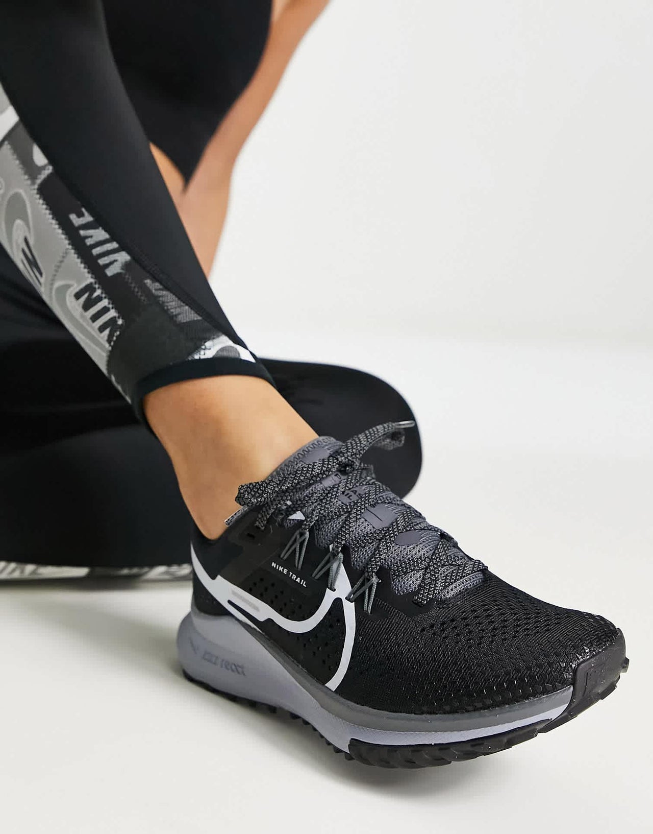 Nike React Pegasus Trail 4 trainers in black