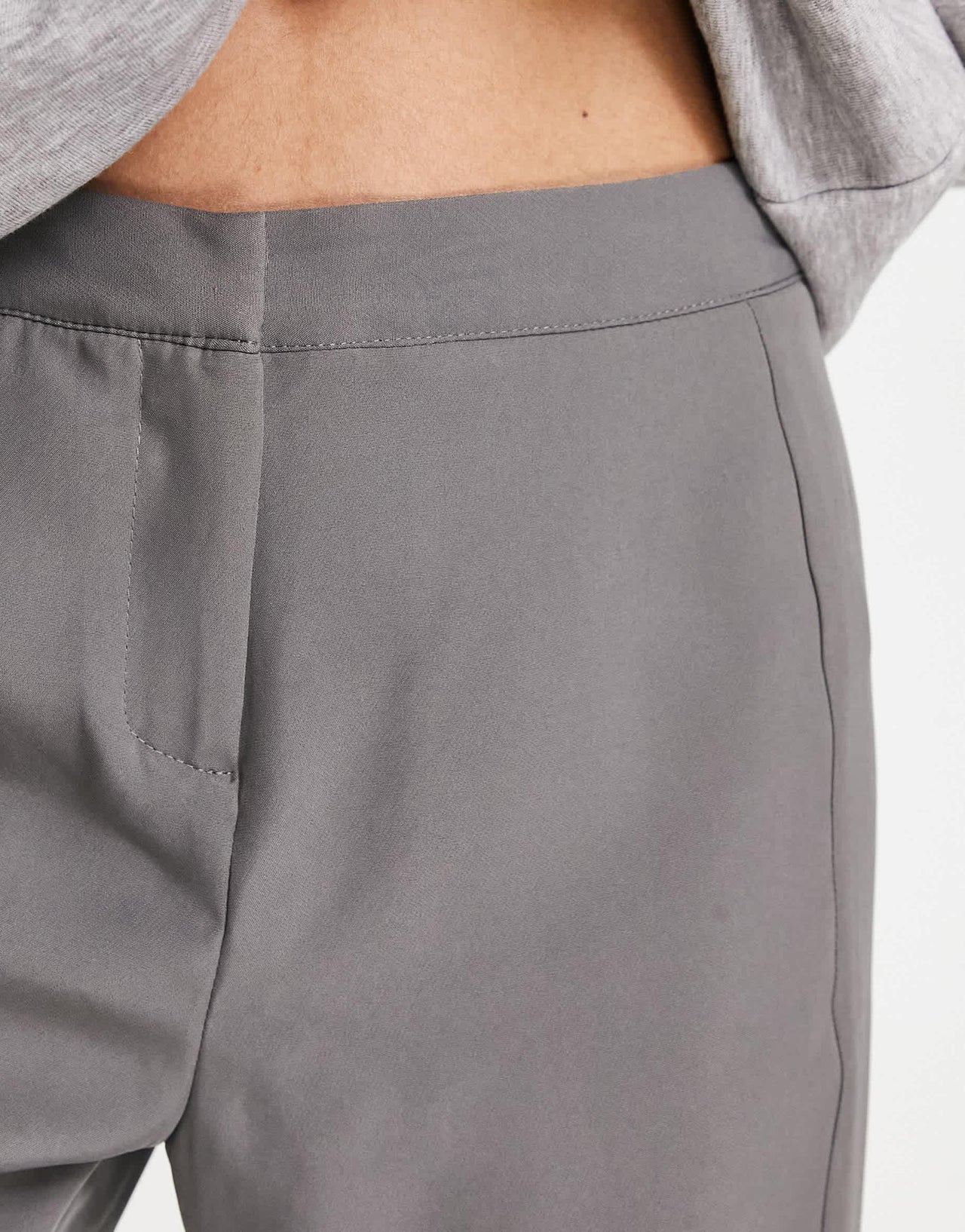 Unique21 high waisted trousers co-ord in grey