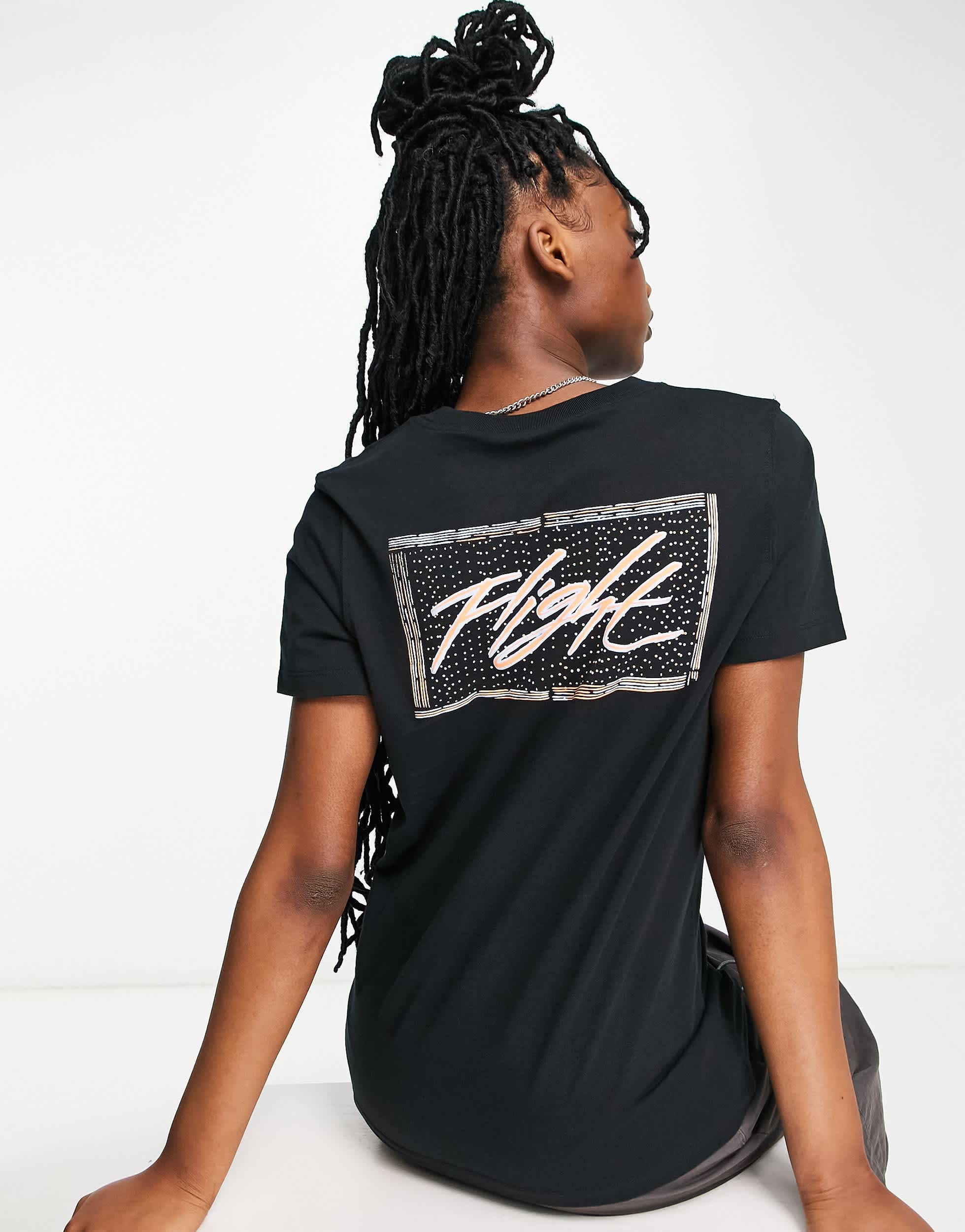 Jordan Flight back print t-shirt in black