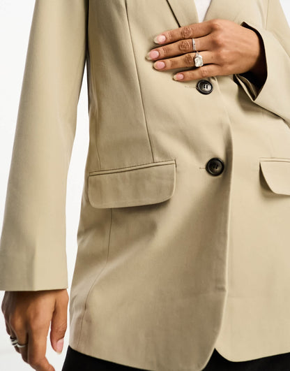 ASOS DESIGN Mix & Match slim boy suit blazer in neutral