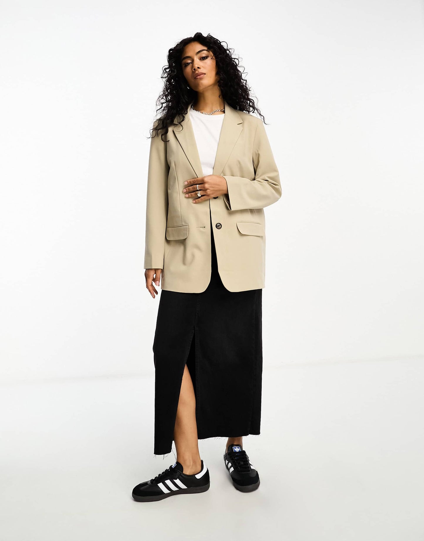ASOS DESIGN Mix & Match slim boy suit blazer in neutral