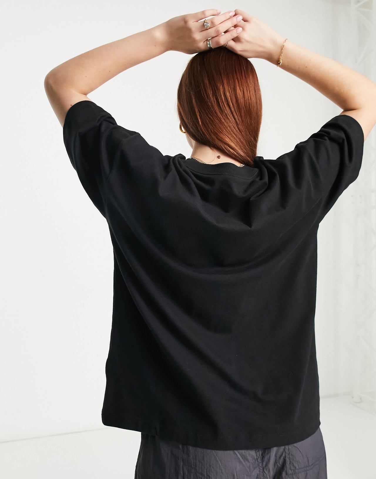 Nike Sportswear varsity logo t-shirt in black