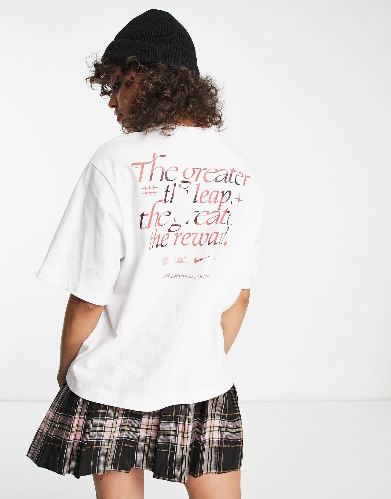 Nike Sportswear graphic back print t-shirt in white