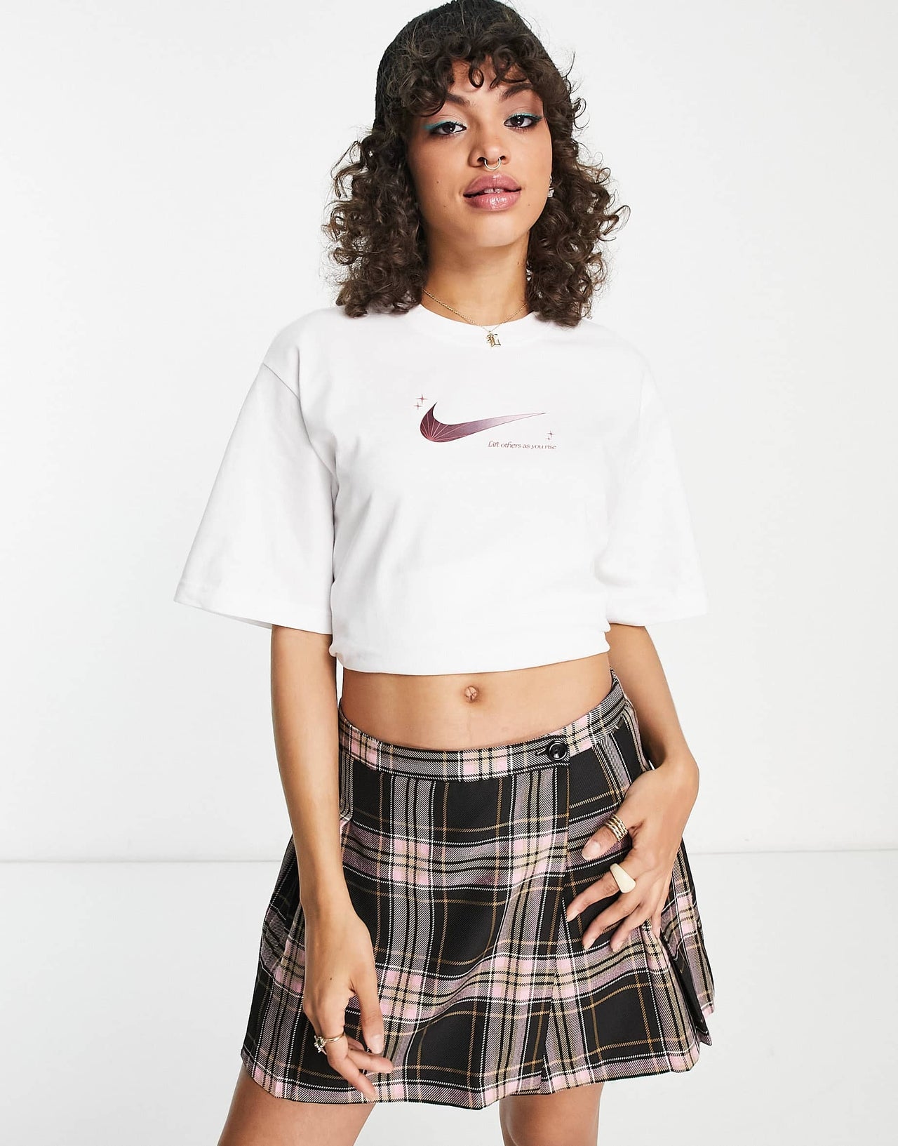 Nike Sportswear graphic back print t-shirt in white