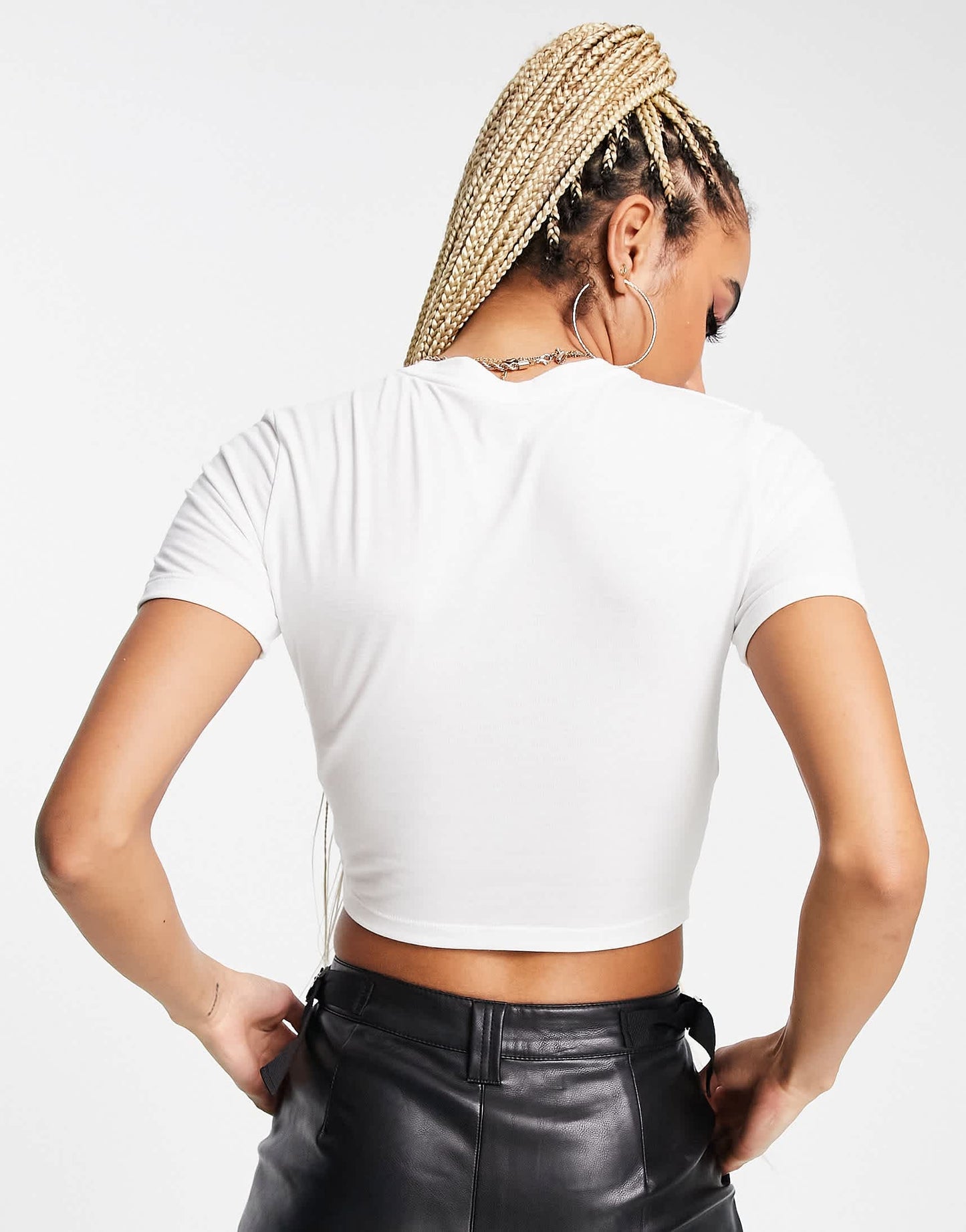 Nike Essential crop t-shirt in white