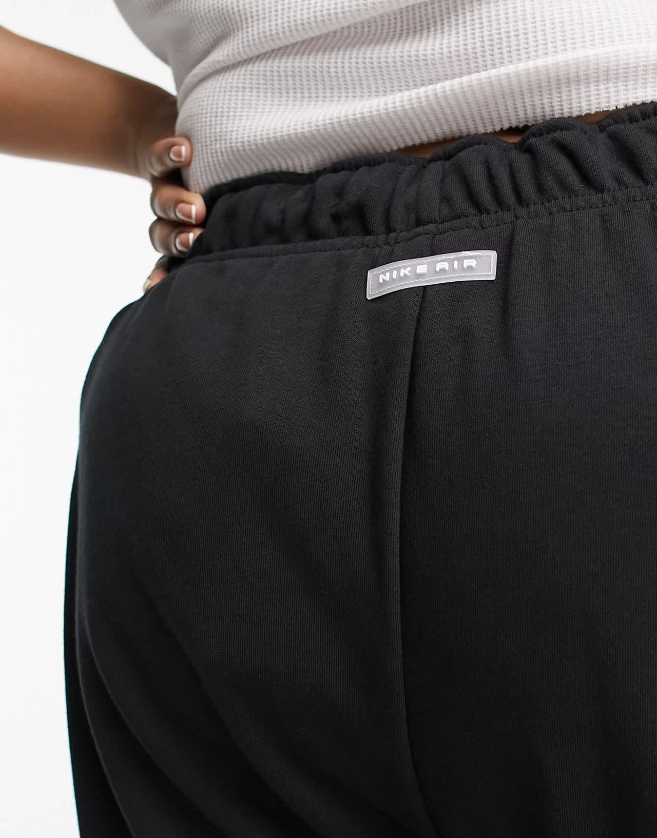 Nike Air Plus fleece joggers in black