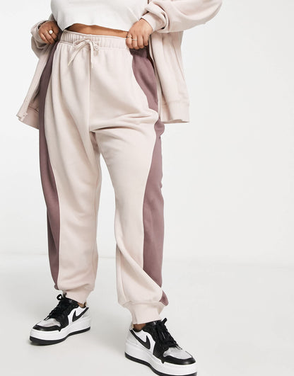 Nike Air Plus fleece joggers in stone