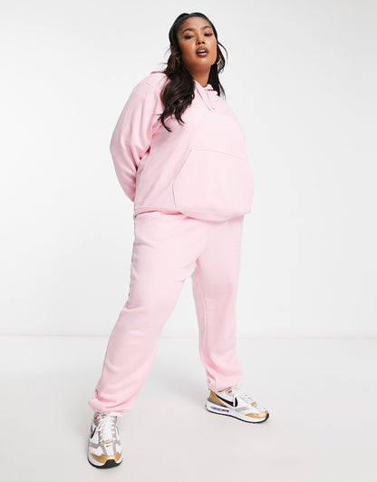 Nike Plus Club fleece joggers in soft pink