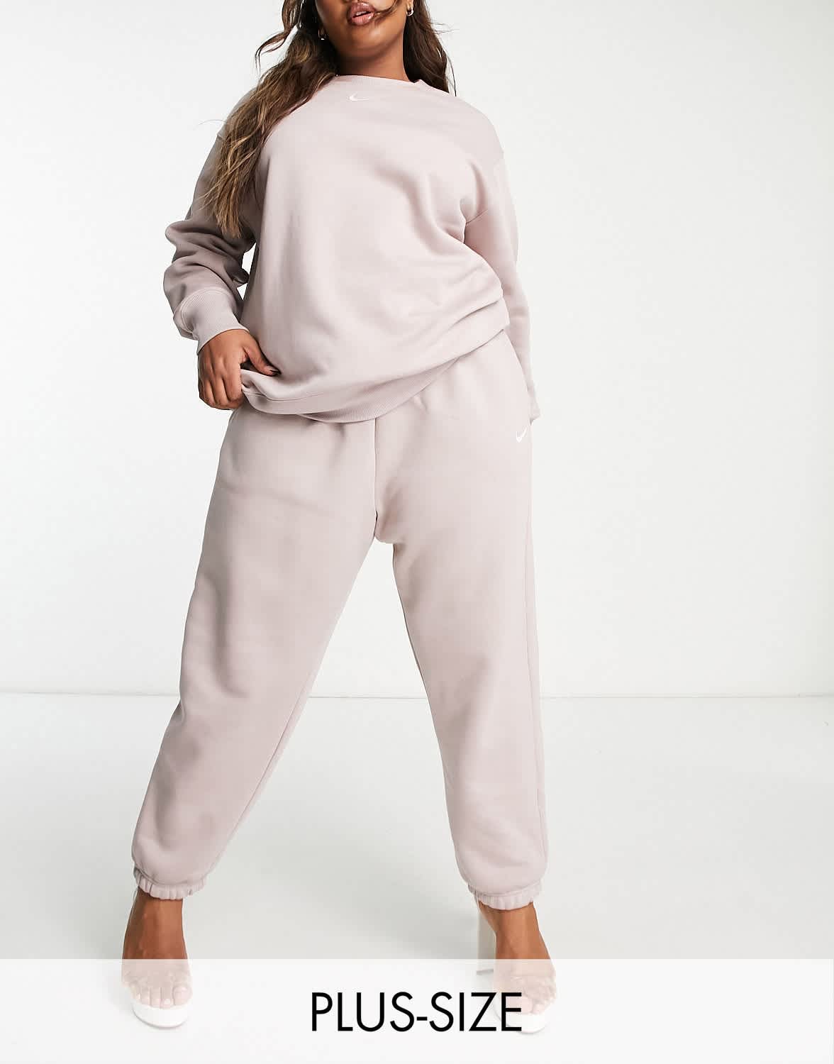 Nike Plus Phoenix joggers in stone