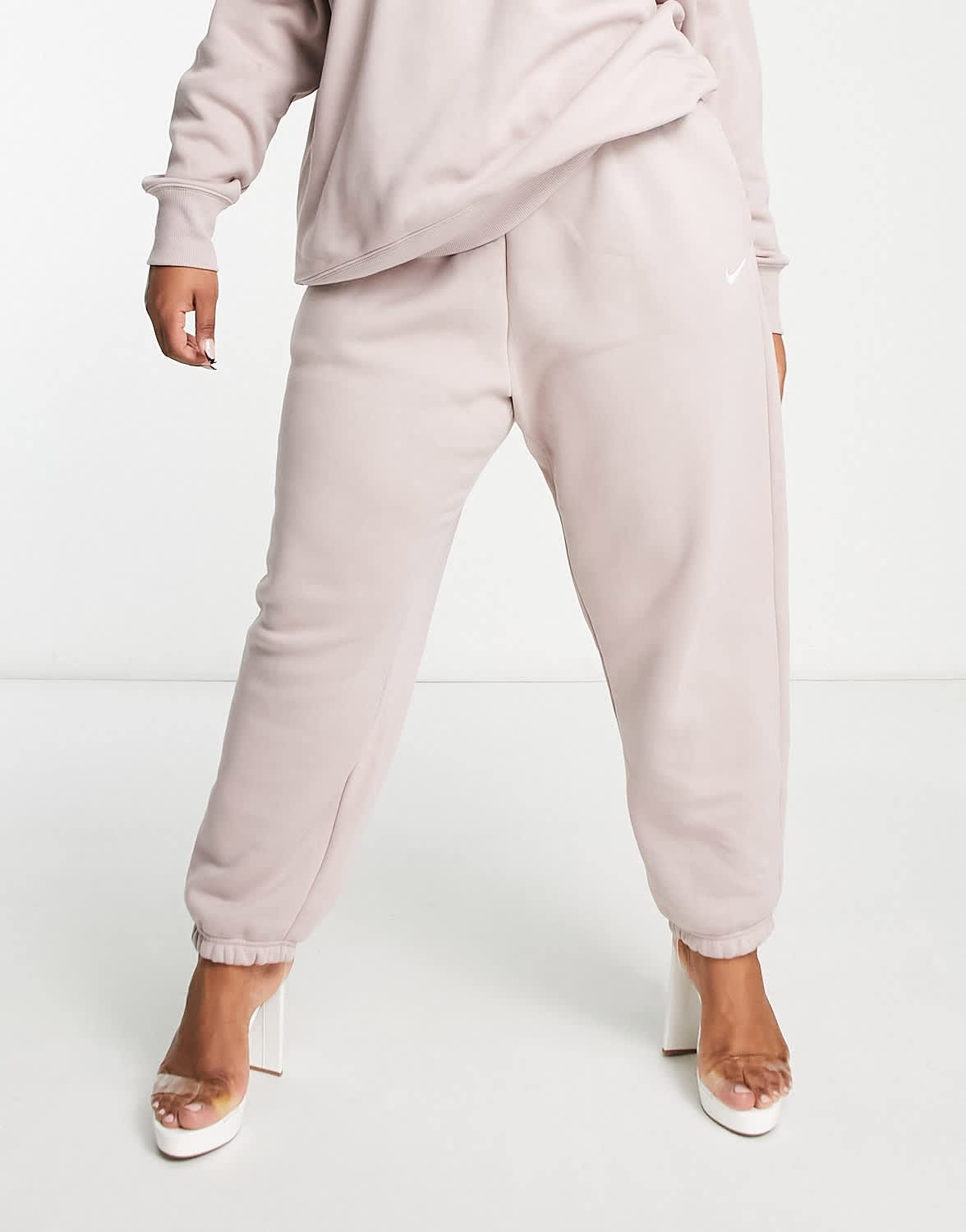 Nike Plus Phoenix joggers in stone