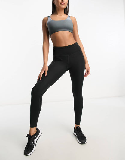 Nike Yoga Luxe Alate Dri-FIT light support sports bra in black ombre