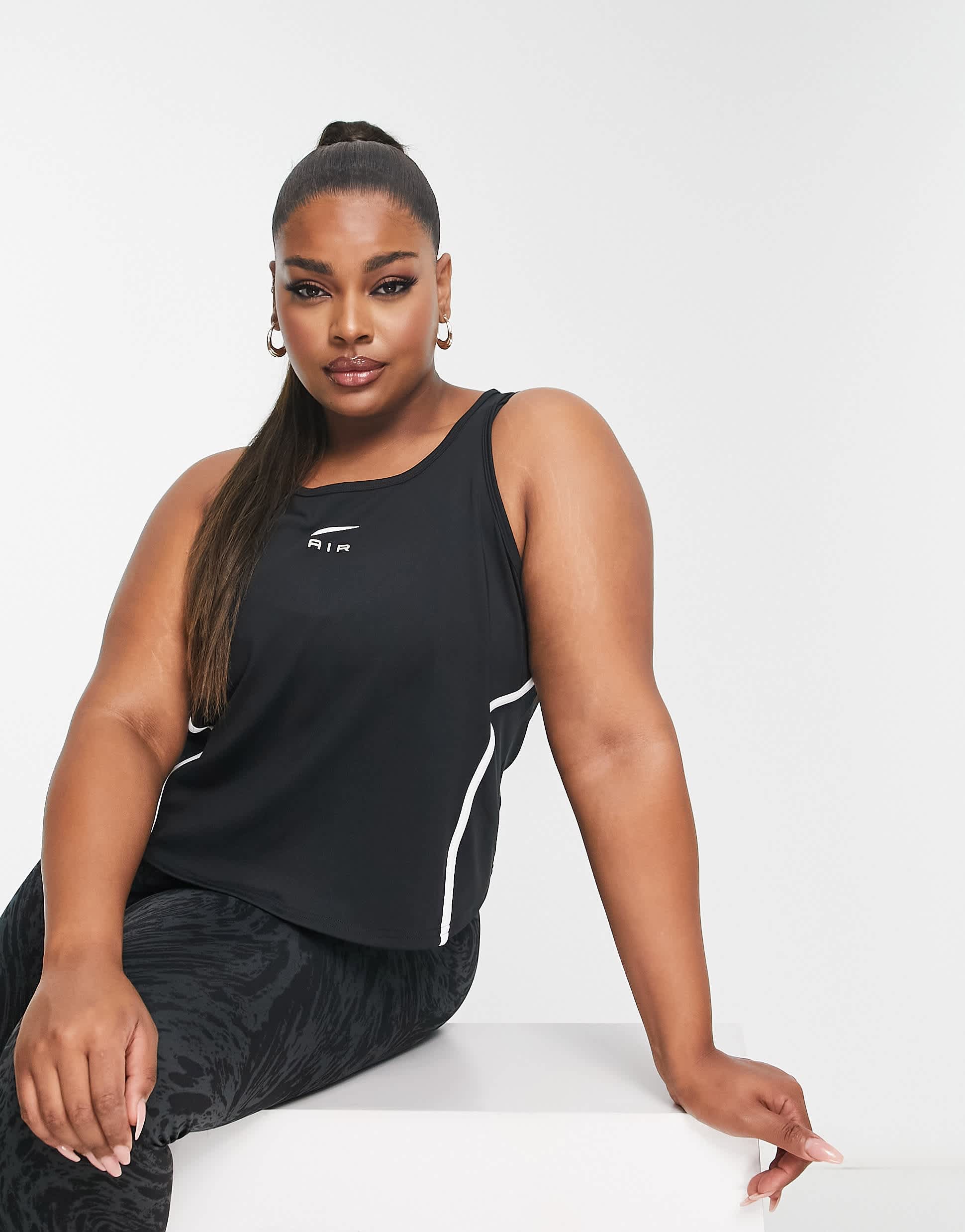 Nike Running Plus Air tank in black