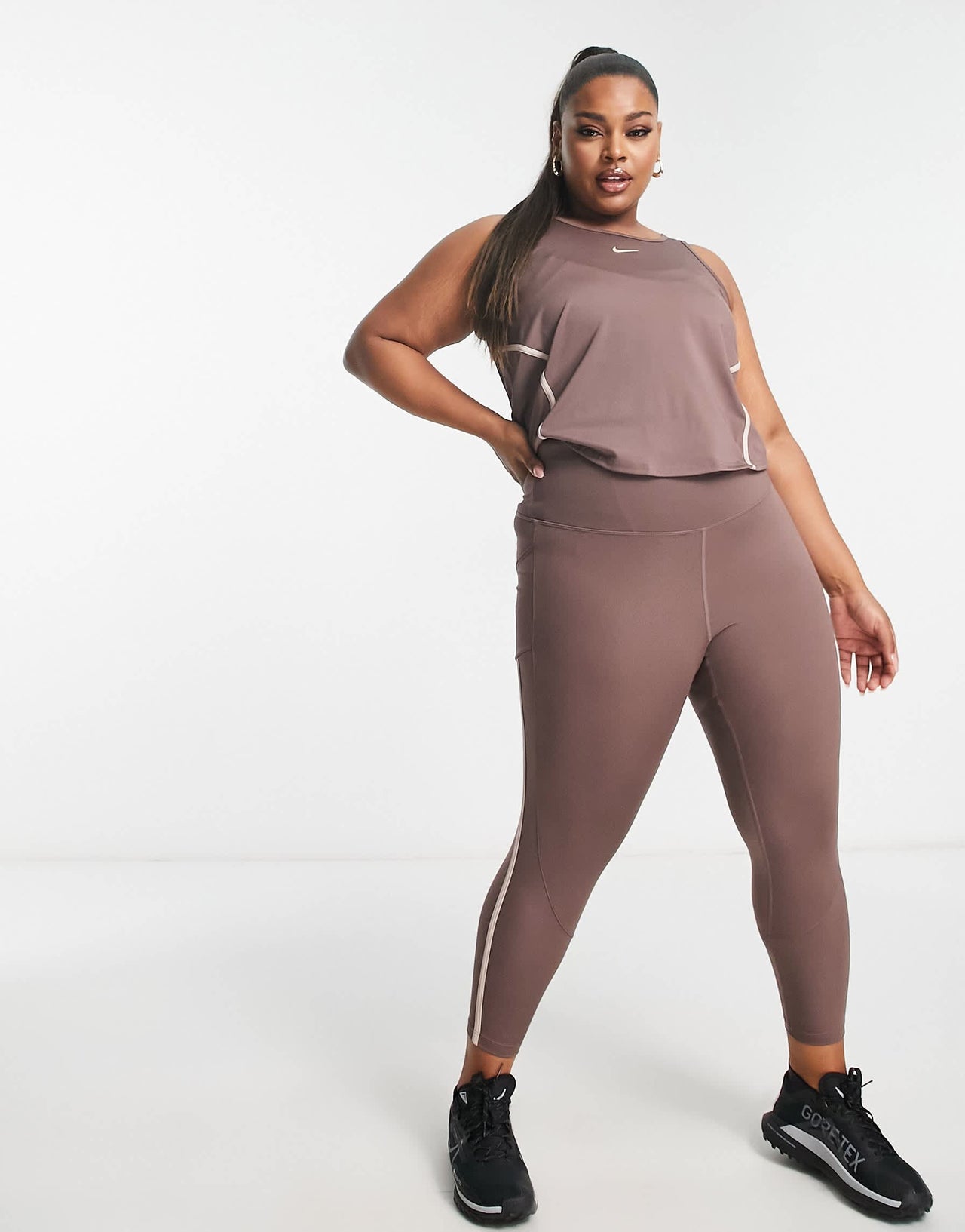 Nike Running Plus Air 7/8 leggings in plum