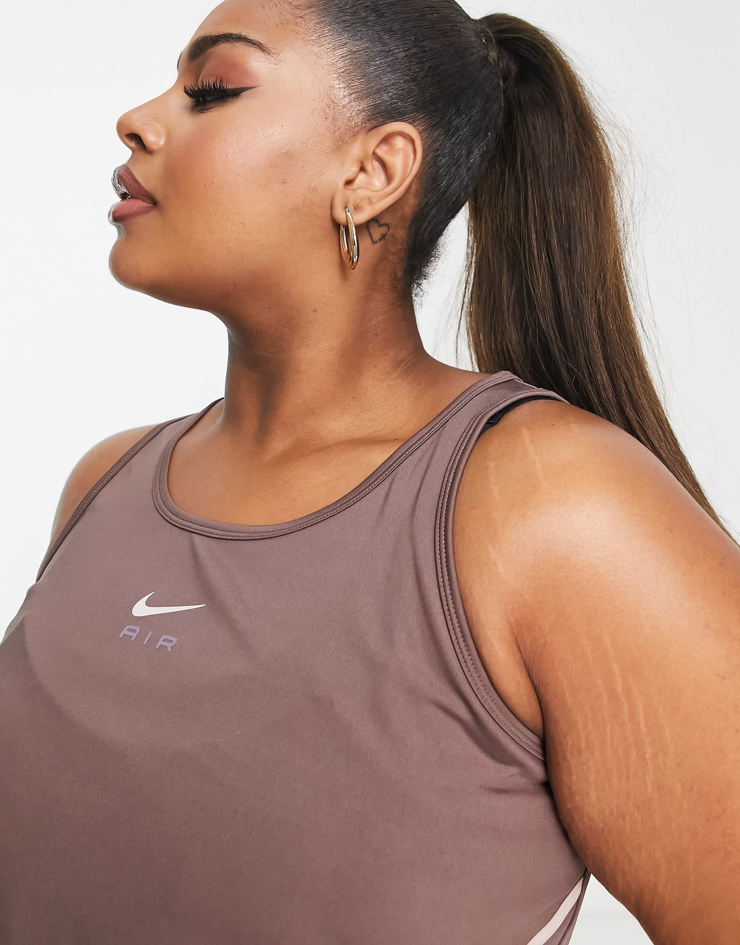 Nike Running Plus Air tank in plum