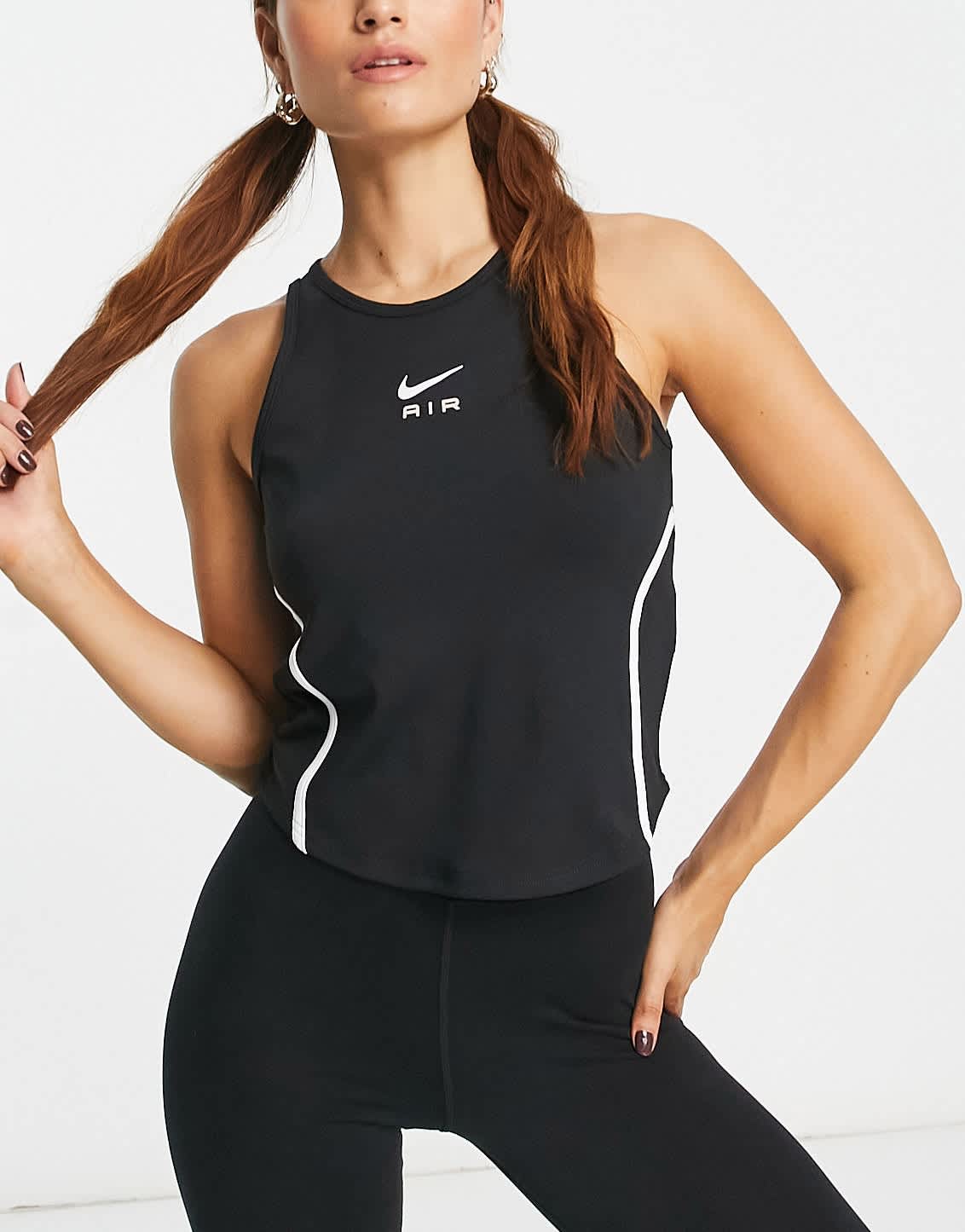Nike Running Air tank in black