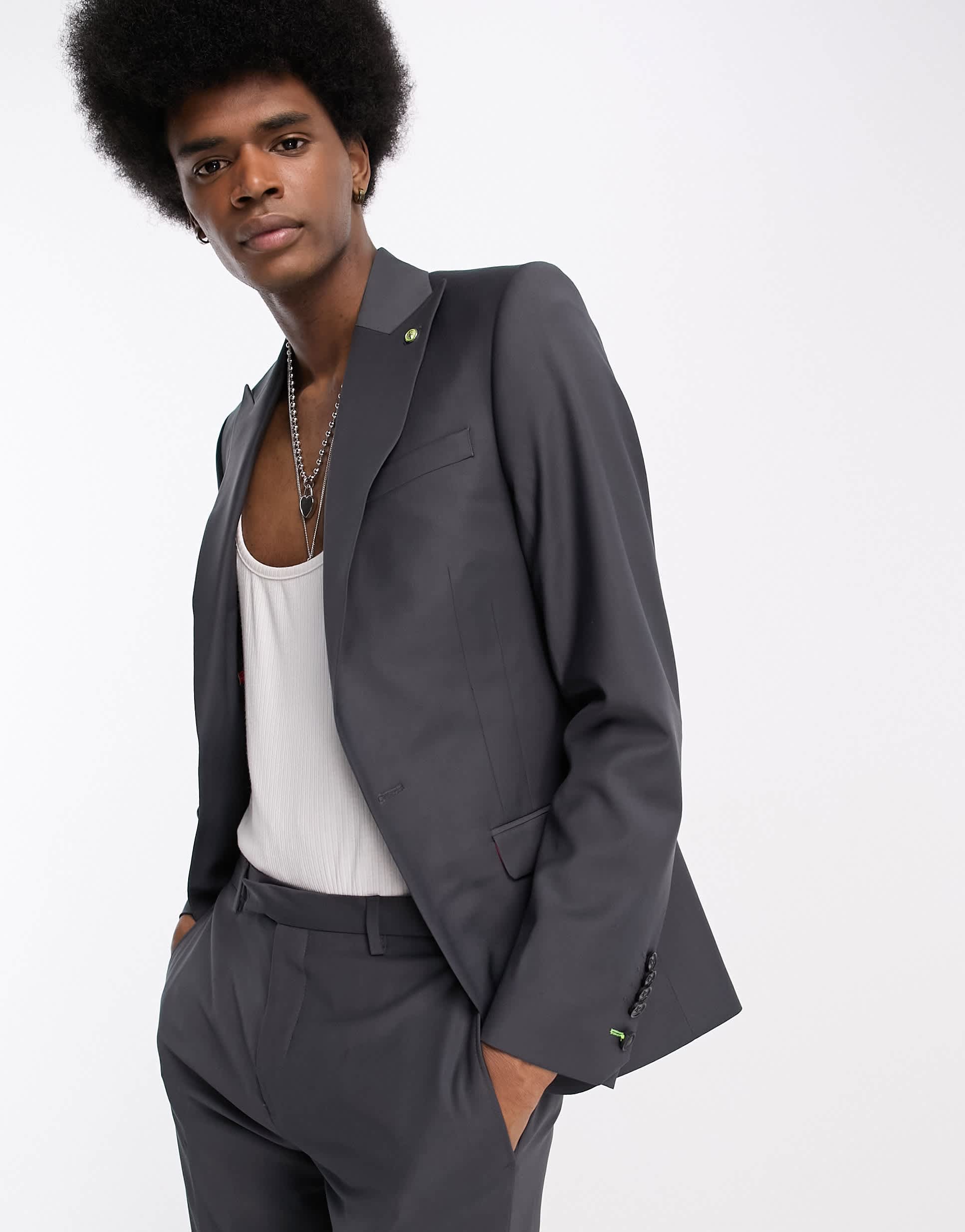 Twisted Tailor buscot suit jacket in grey