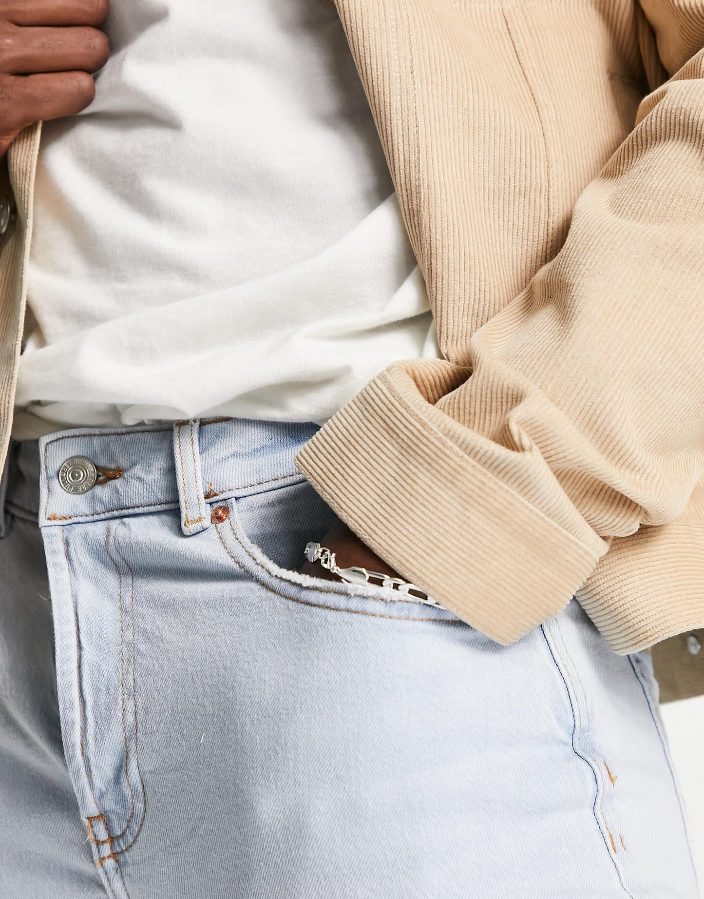 Pull&Bear slim jeans in light blue