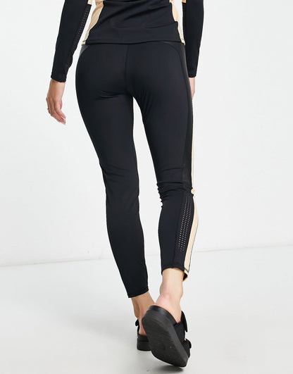 Rip Curl mirage ultimate uv surf legging in black and beige