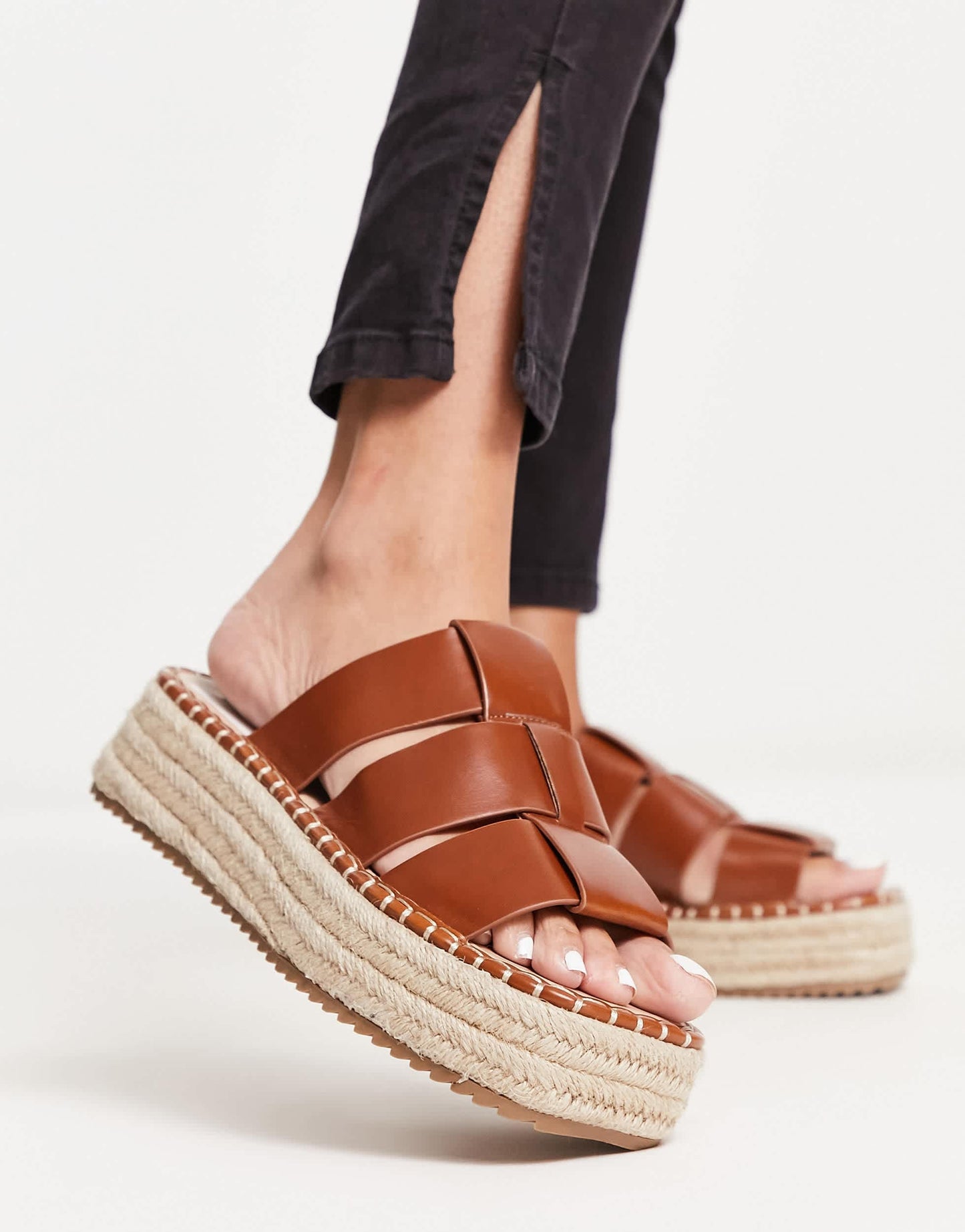 ASOS DESIGN Jackson fisherman espadrilles in tan