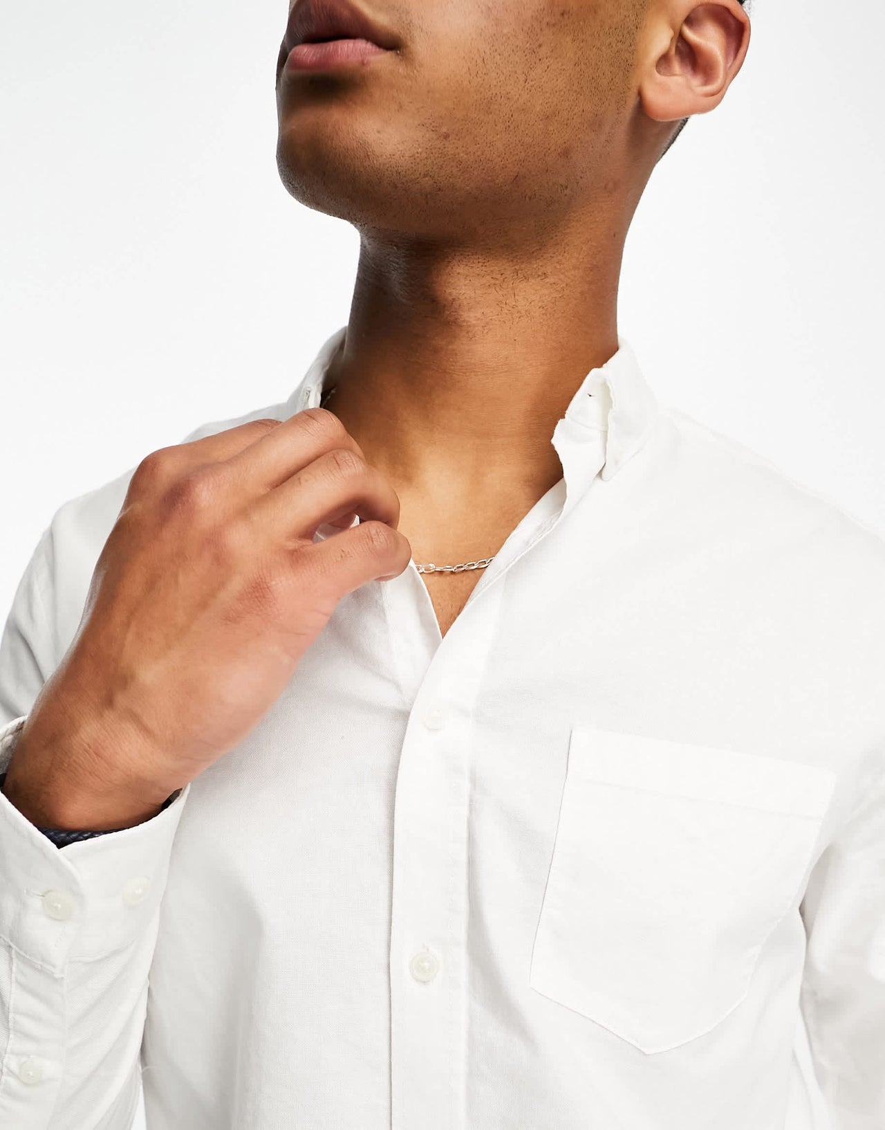 ONLY & SONS oxford shirt in white