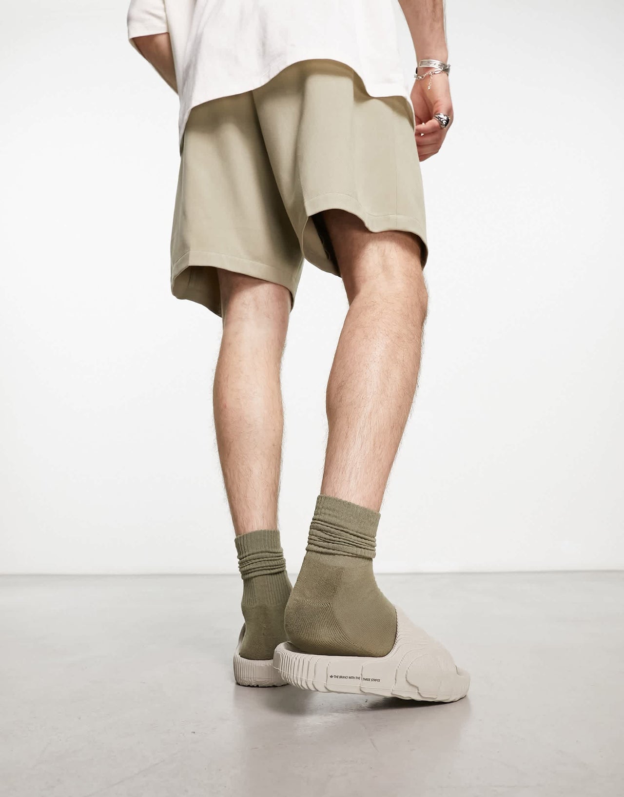 adidas Originals Adillette 22 sliders in oatmeal