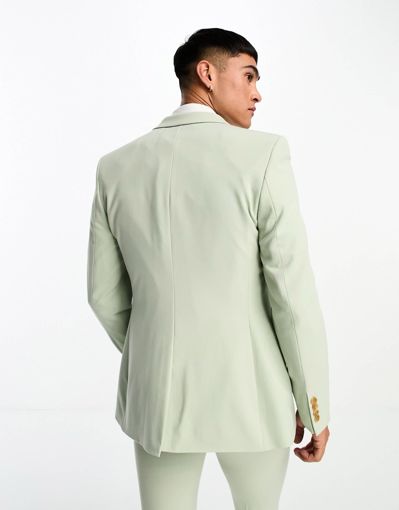 ASOS DESIGN super skinny suit jacket in sage