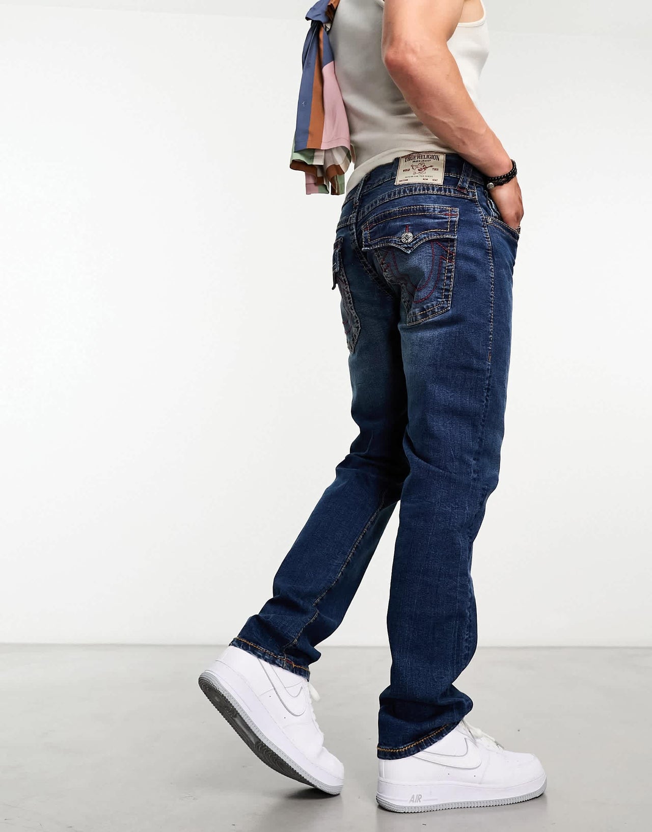 True Religion slim jeans in grey dusk