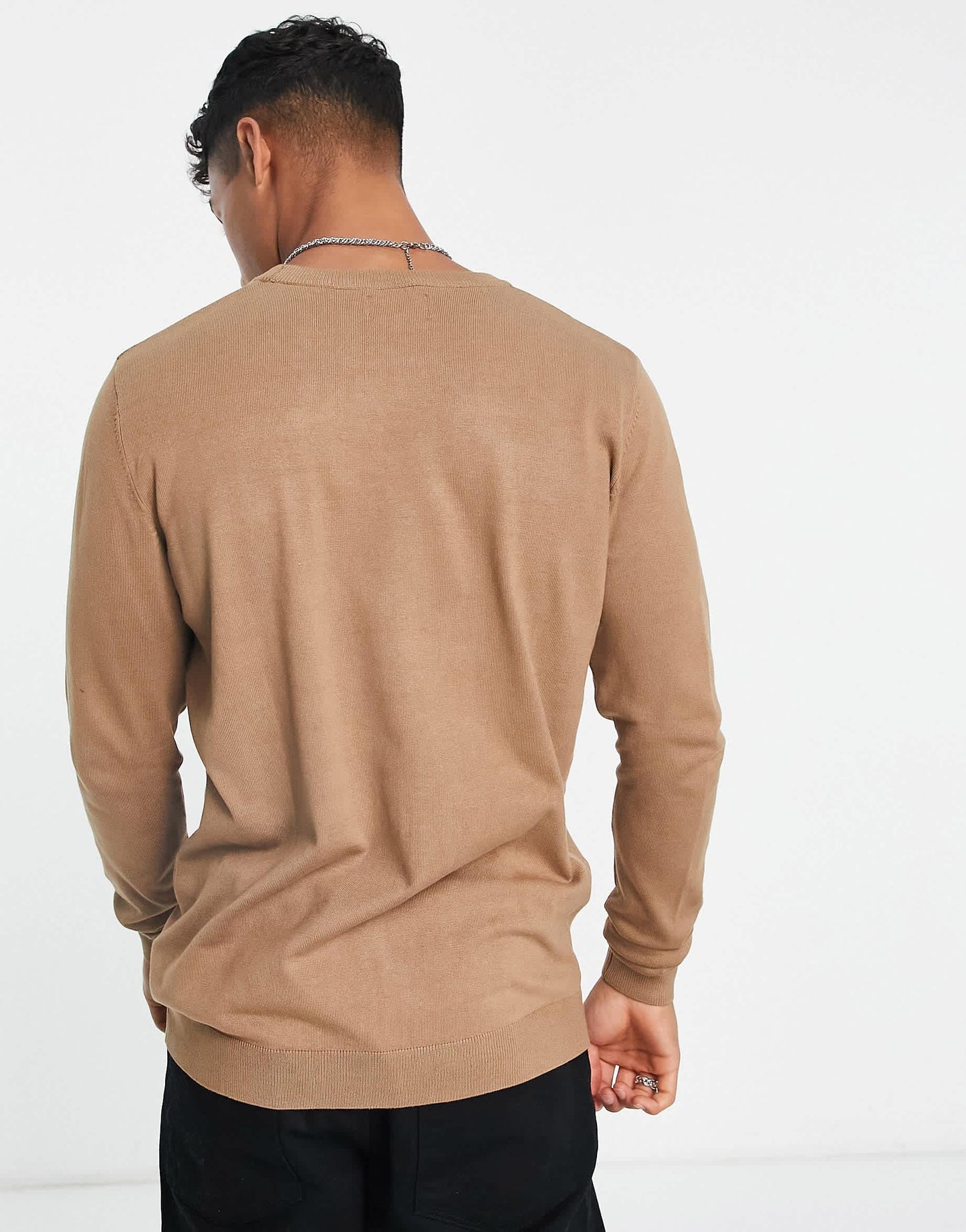 Pull&Bear relaxed fit jumper in beige