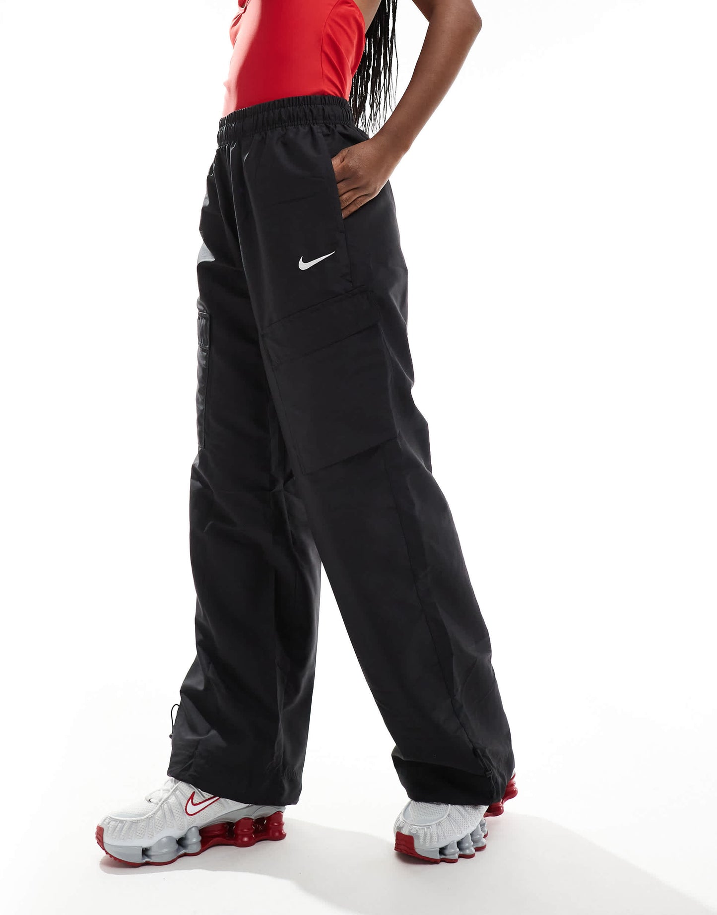 Nike Trend woven parachute pants in black