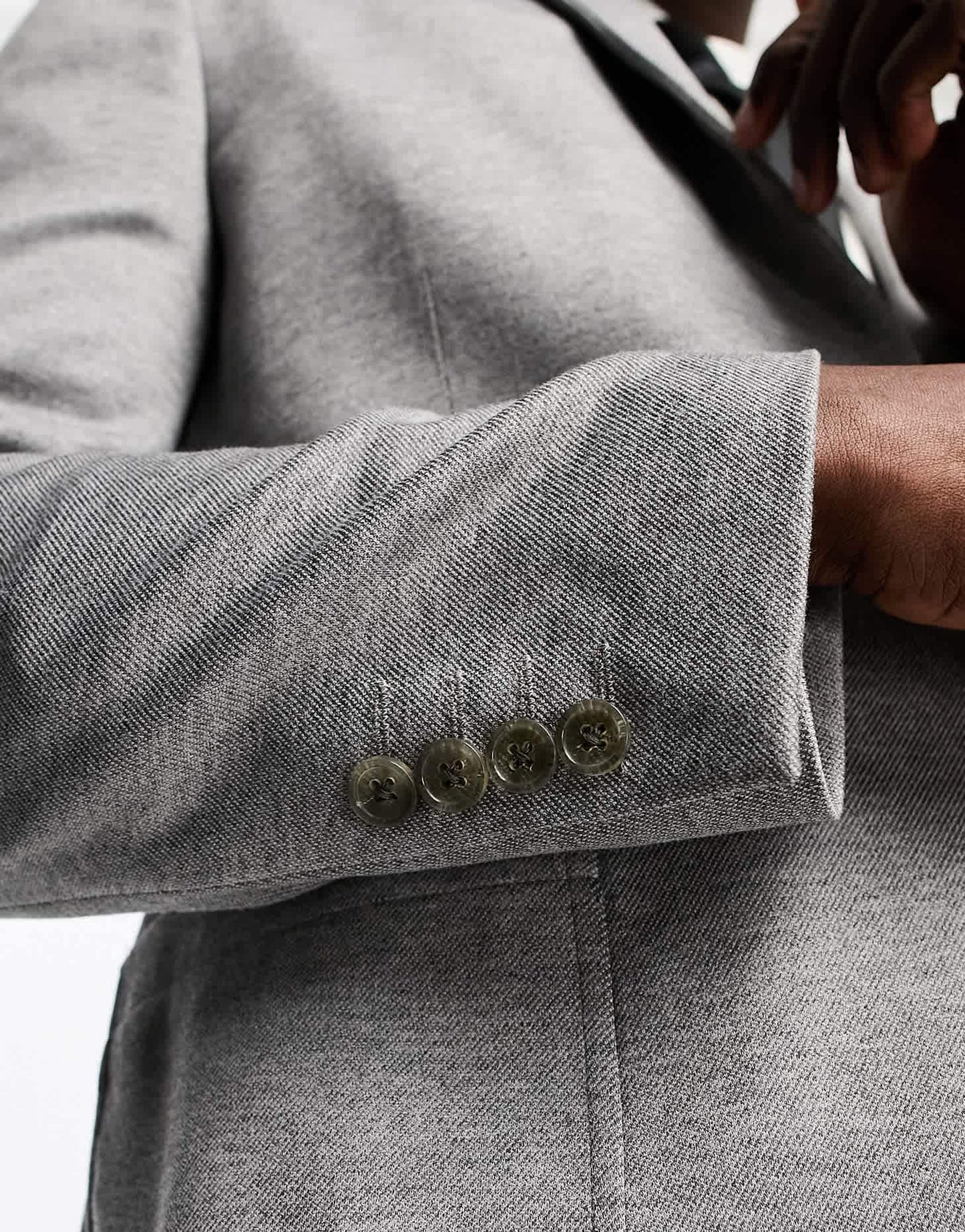 ASOS DESIGN super skinny jersey blazer in grey